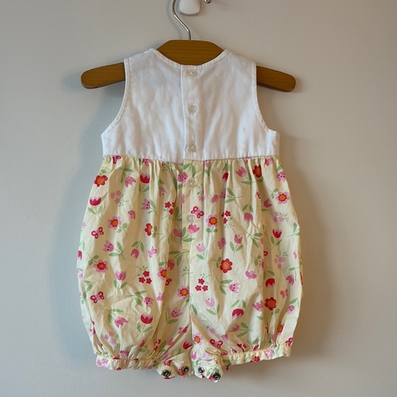 White and Yellow Bodysuit with Playful Pattern - Picture 2 of 3